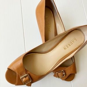 Ralph Loren cognac Damaris size 9